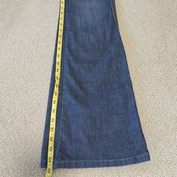 Frankie B Vintage Y2K Low Rise Dark Wash Flare Jeans - Size 8 - Picture 14 of 14